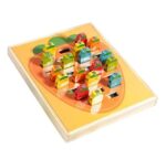 8925 Caja de Pesca 4 en 1, ZANAHORIA NÚMEROS Y SIGNOS (23.5x19 cm.) 30 Pcs