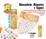 0472 *Stickers ABECEDARIO Mayúsculas, Números y Signos* (7x21 cm.) 6 Pág. - Imagen 2