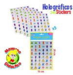 2422 *Stickers Holográficos ASTRONAUTAS* (16x26 cm.) 240 Pcs. - Imagen 2
