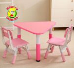 3002 *Mesa Triangular ROSA Cubierta d/Madera Altura Ajustable* (60x 48 a 60 cm.) - Imagen 6