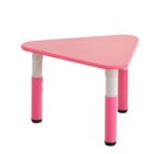 3002 *Mesa Triangular ROSA Cubierta d/Madera Altura Ajustable* (60x 48 a 60 cm.)