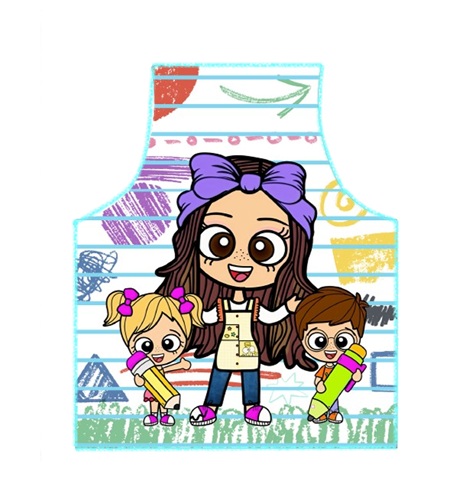 4511-2-portada 4511 *Jumper Largo BOTONES p/Educadoras Ajustable* (65x85 cm.) 100%Poliéster. - Imagen 1