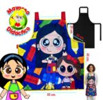 4511 *Jumper Largo BOTONES NIÑA p/Educadoras Ajustable* (65x85 cm.) 100%Poliéster. - Imagen 2