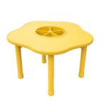 4706 *Mesa Juguetera AMARILLA Cubierta d/Madera Altura Ajustable Reforzada c/Acero* 100x 48 a 60 cm.)