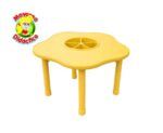 4706 *Mesa Juguetera AMARILLA Cubierta d/Madera Altura Ajustable Reforzada c/Acero* 100x 48 a 60 cm.) - Imagen 2