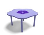 4706 *Mesa Juguetera MORADA Cubierta d/Madera Altura Ajustable Reforzada c/Acero* 100x 48 a 60 cm.)