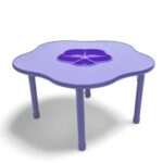 4706 *Mesa Juguetera MORADA Cubierta d/Madera Altura Ajustable Reforzada c/Acero* 100x 48 a 60 cm.)