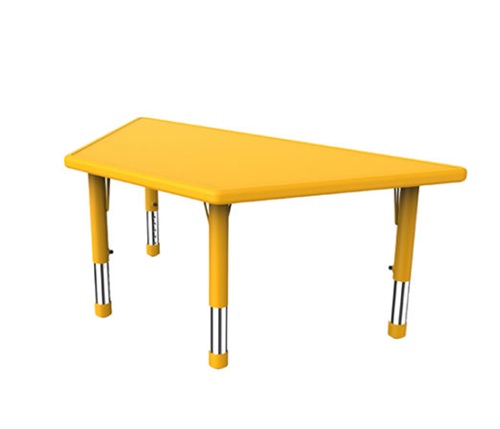 7401-AMARILLA-PORTADA 7401 *Mesa Trapecio AMARILLA* (120-60x 50cm.) - Imagen 1