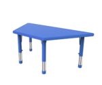 7401 *Mesa Trapecio AZUL* (120-60x 50cm.)