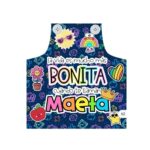4511 *Jumper Largo BOTONES+BONITA p/Educadoras Ajustable* (65x85 cm.) 100%Poliéster.
