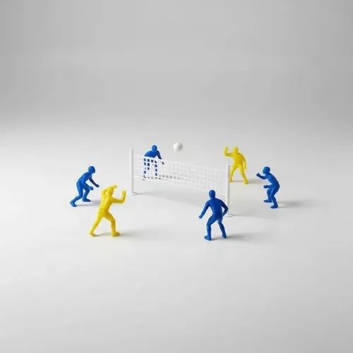 3021-PORTADA 3021 *VOLEIBOL Figuras p/Maquetas* (15x25 cm.) 13Pcs. - Imagen 1