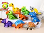 4518-12 *BOLSA c/12 DINO Squishy de Esponja en Red* (8x13 cm.) INDIVIDUAL 9 Diferentes. - Imagen 6