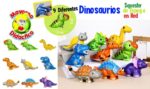 4518-12 *BOLSA c/12 DINO Squishy de Esponja en Red* (8x13 cm.) INDIVIDUAL 9 Diferentes. - Imagen 5