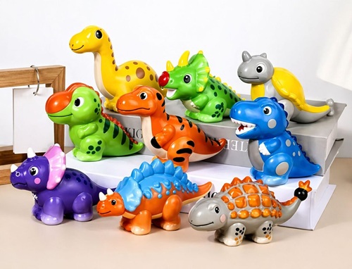 4518-PORTADA 4518 *DINO Squishy de Esponja en Red* (8x13 cm.) INDIVIDUAL 9 Diferentes. - Imagen 1